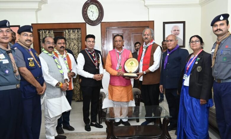 CG Scouts and Guides: Chief Minister Vishnu Dev Sai was decorated with patron badge by the members of Scouts and Guides.